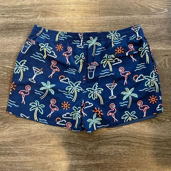NWOT Chubbies Men’s The Neon Lights Lined Classic 4” Swim Trunk Size XXL - Picture 5 of 7
